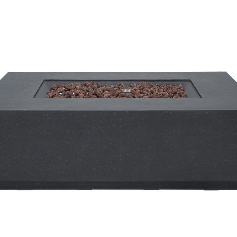 Andes Fire Table with Hidden Propane Tank in Dark Gray