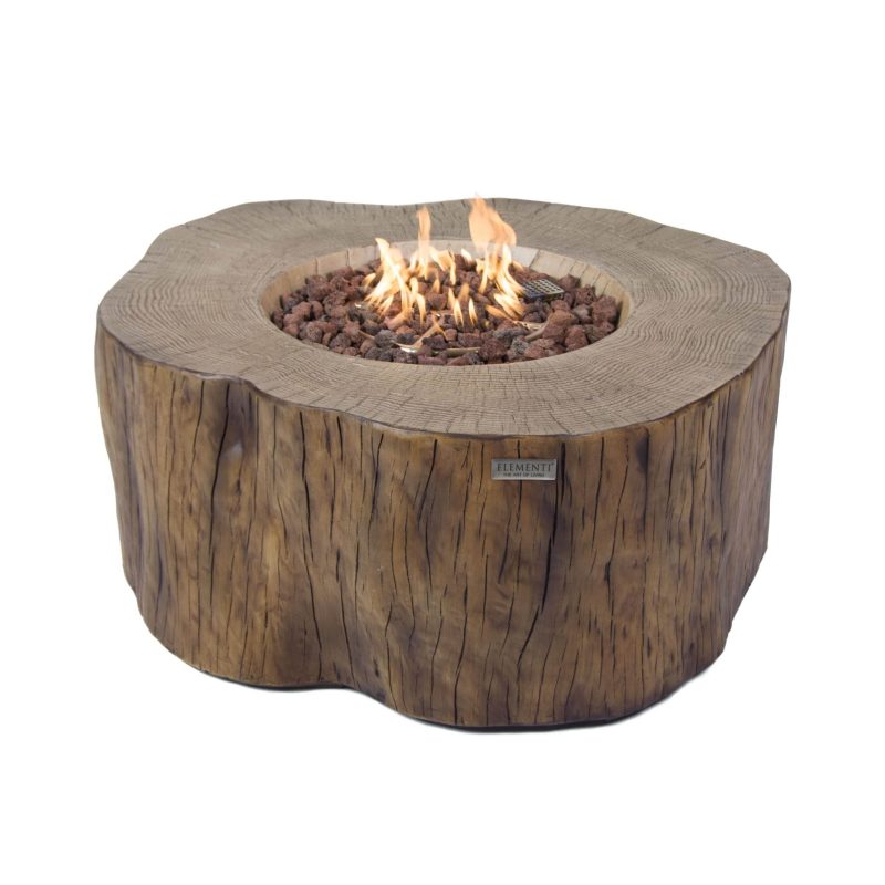 Manchester Propane Fire Table in Red Wood