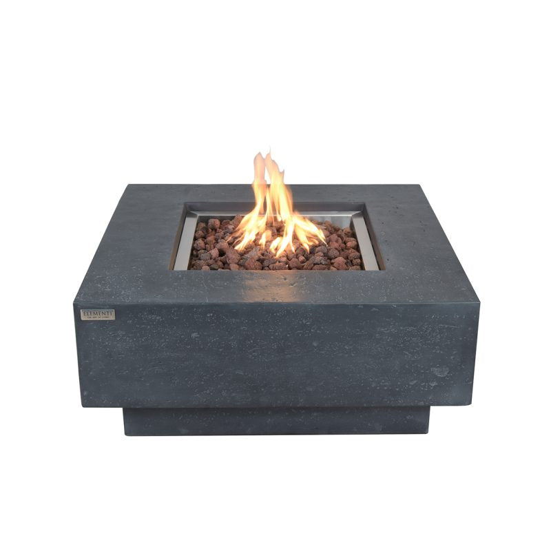 Manhattan Propane Fire Table in Dark Gray