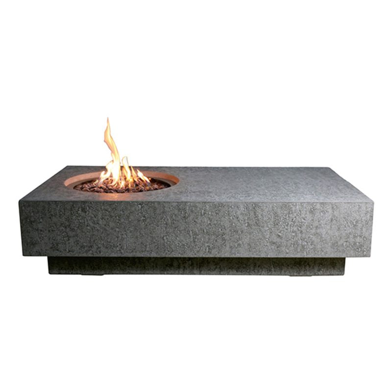 Metropolis Propane Fire Table in Light Gray