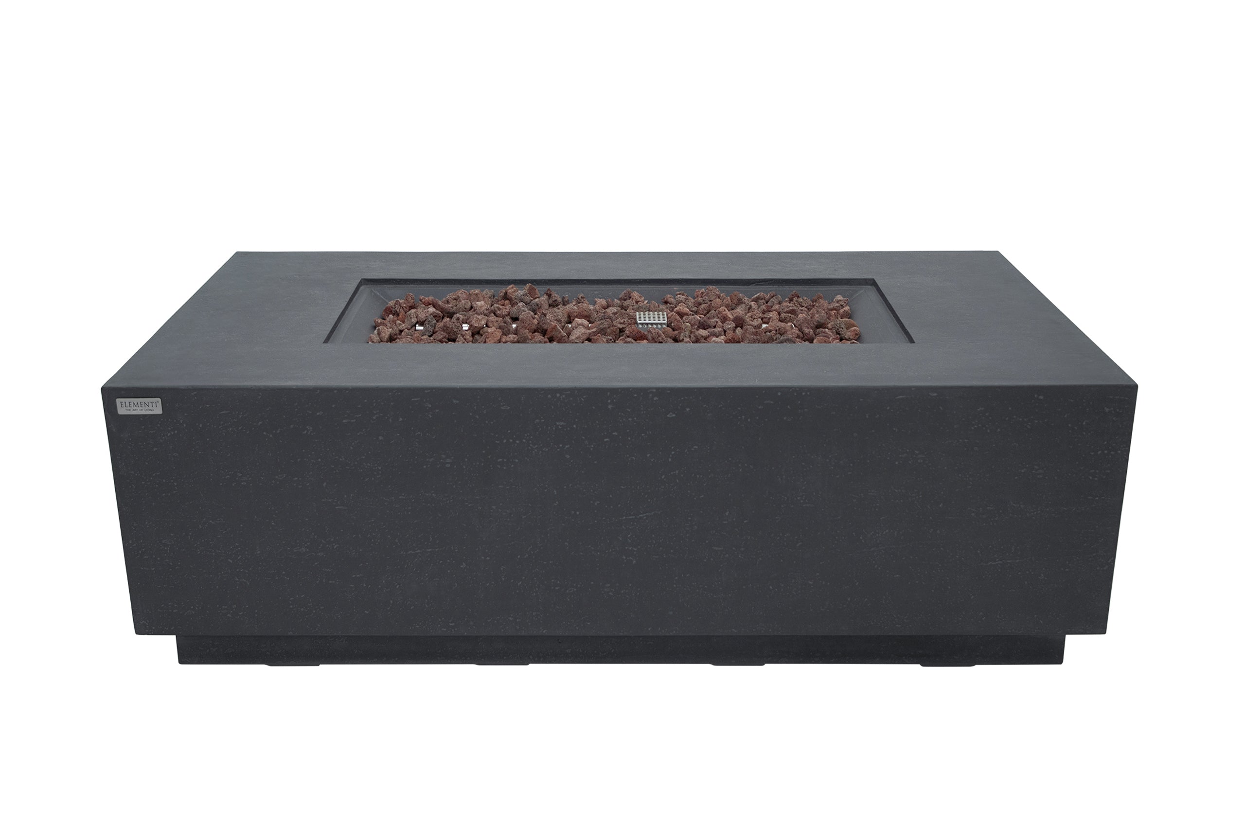 Andes Fire Table with Hidden Propane Tank in Dark Gray