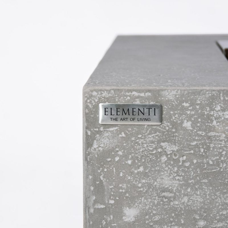 Manhattan Propane Fire Table in Light Gray