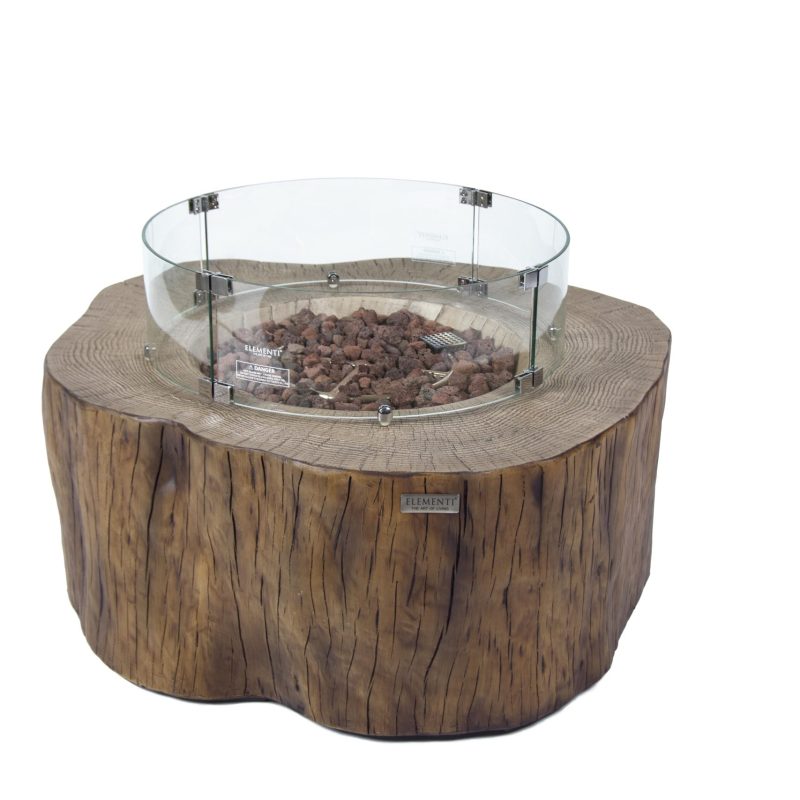 Manchester Propane Fire Table in Red Wood