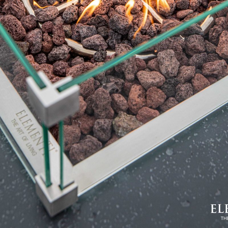 Manhattan Propane Fire Table in Dark Gray