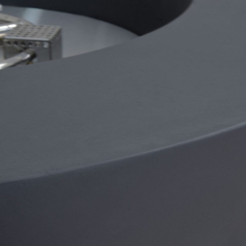 Lunar Bowl Propane Fire Table in Dark Gray