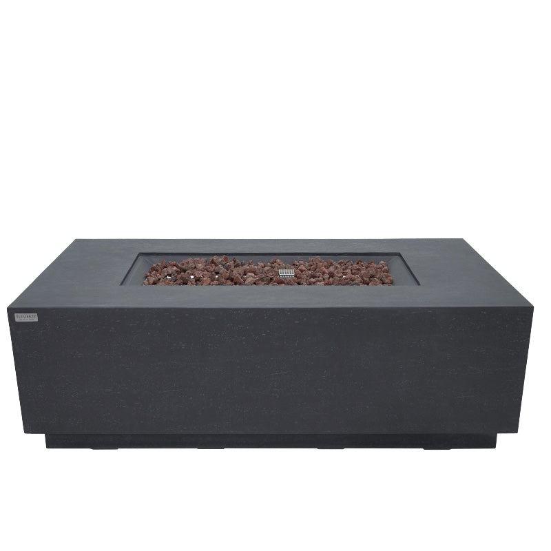 Andes Fire Table with Hidden Propane Tank in Dark Gray