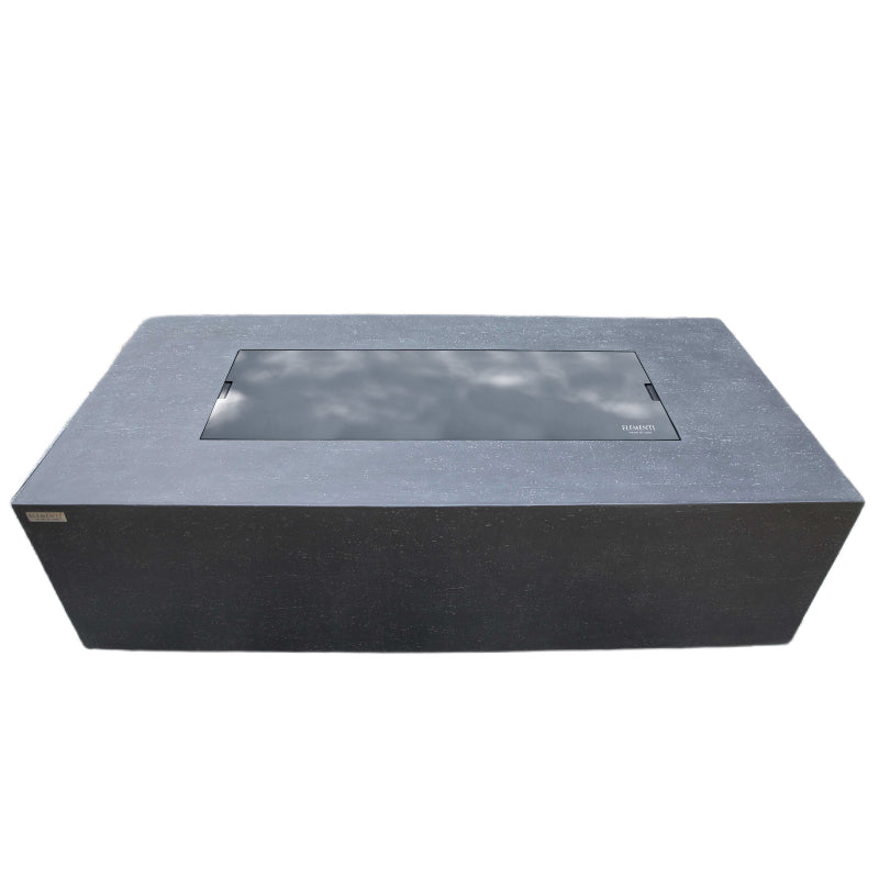 Stainless Steel Lid for Andes Propane Fire Table in Dark Gray