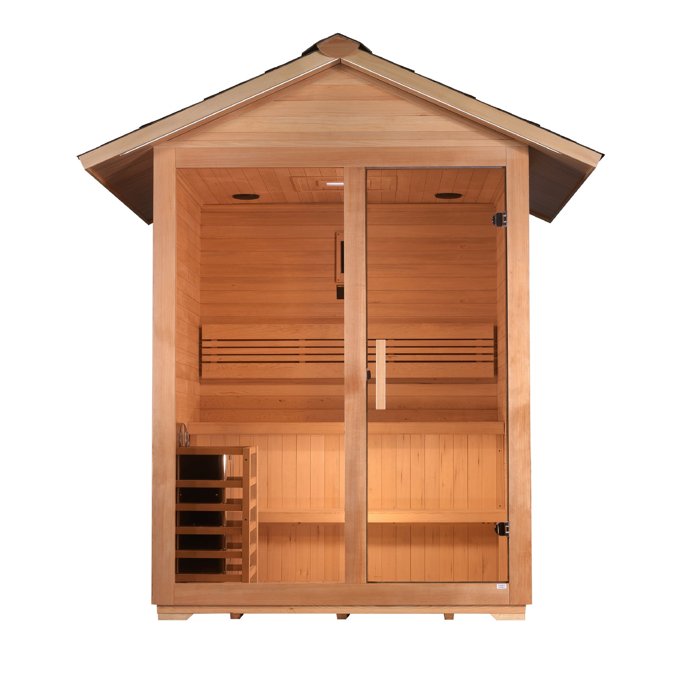 Arlberg Canadian Hemlock 3-Person Traditional Outdoor Classic Sauna