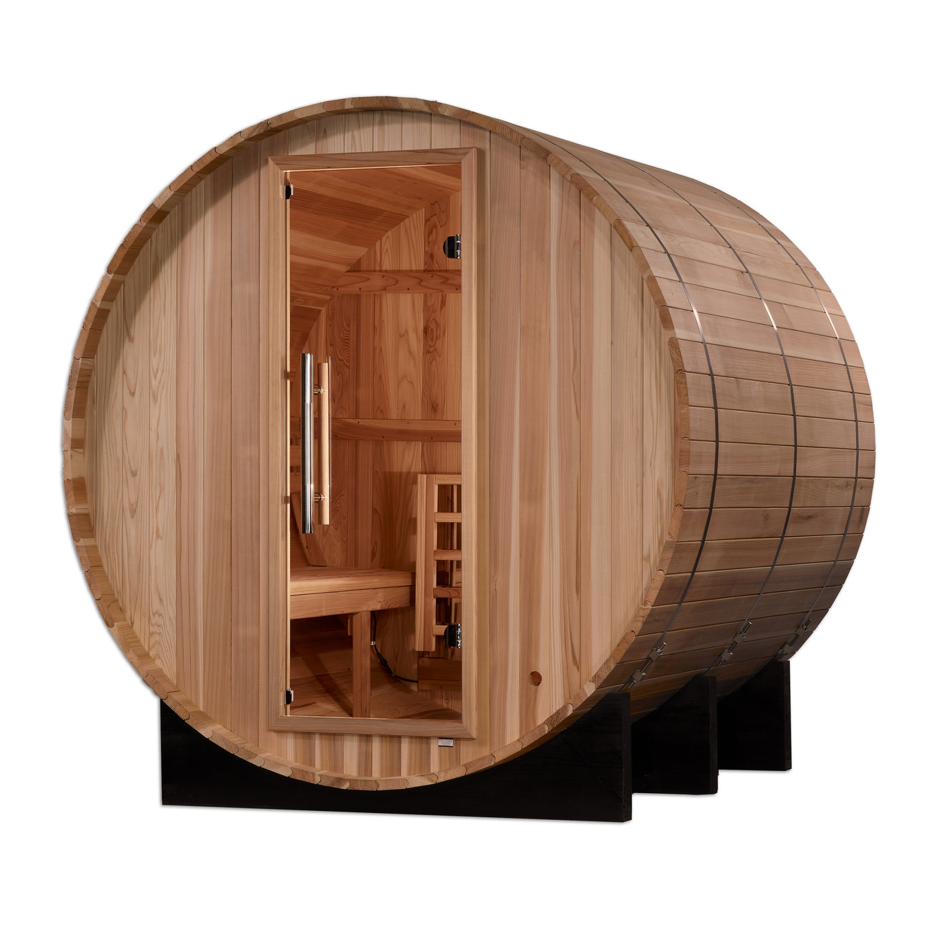Arosa Cedar 4-Person Traditional Outdoor Barrel Sauna