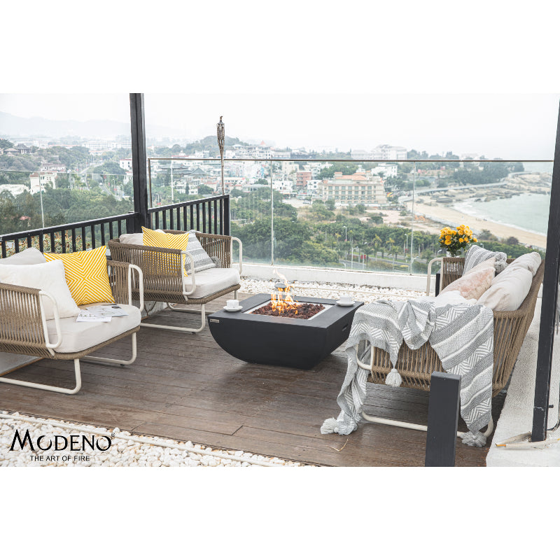 Aurora Propane Fire Table in Dark Gray