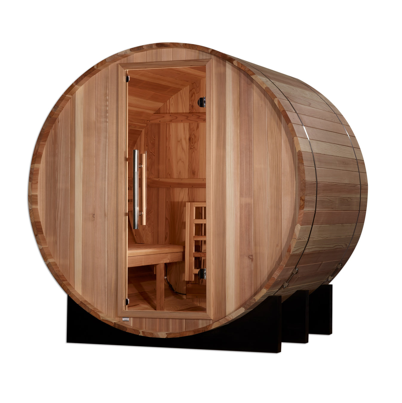 St. Moritz Cedar 2-Person Traditional Outdoor Barrel Sauna