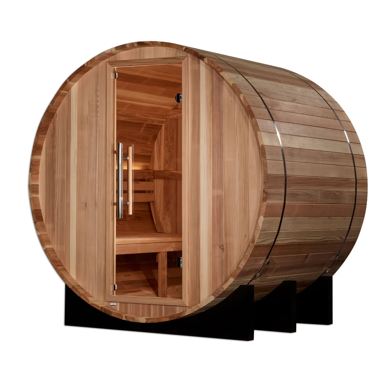 St. Moritz Cedar 2-Person Traditional Outdoor Barrel Sauna