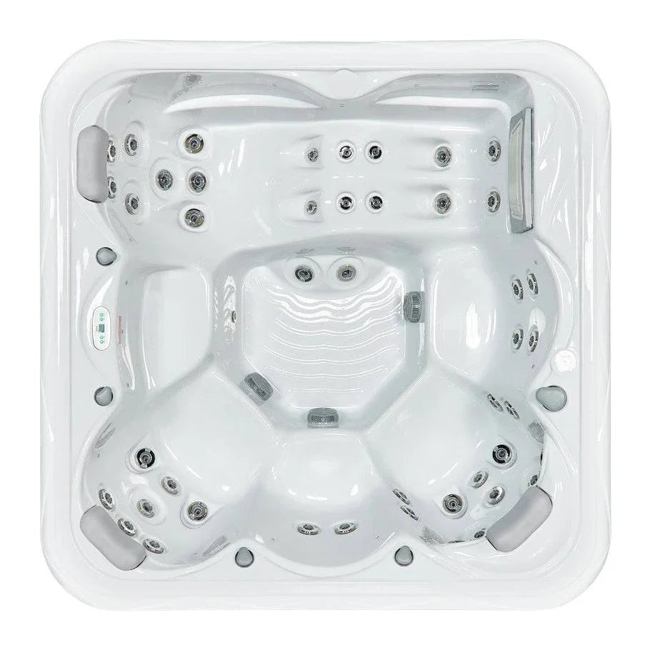 New York 6-Person 49-Jet Square Hot Tub