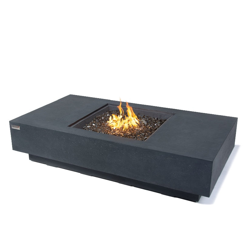 Cannes Propane Fire Table in Dark Gray