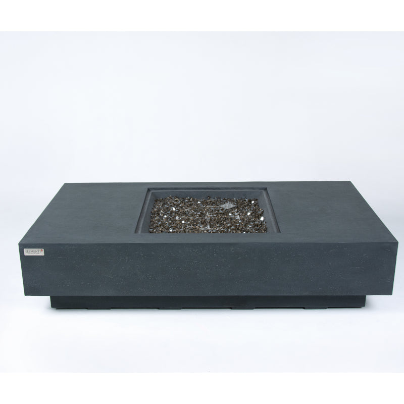 Cannes Propane Fire Table in Dark Gray