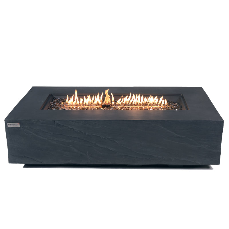 Cape Town Propane Fire Table in Slate Black