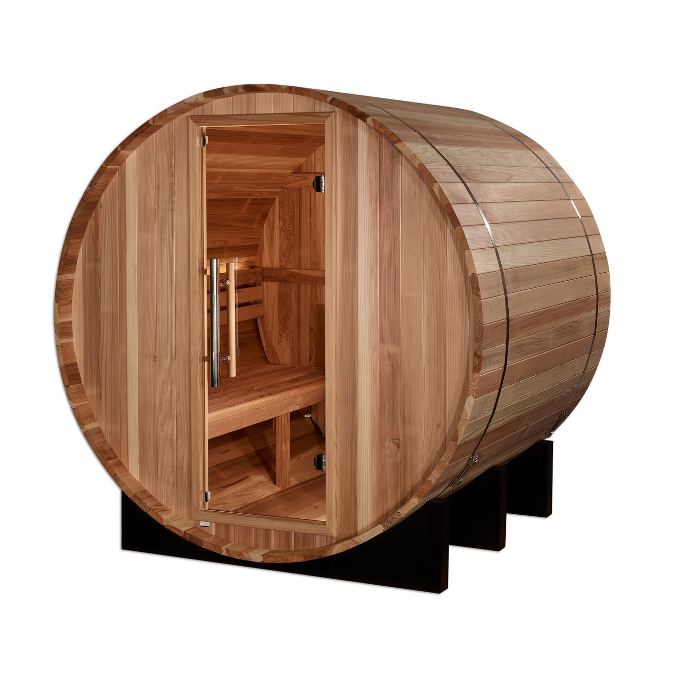 St. Moritz Cedar 2-Person Traditional Outdoor Barrel Sauna