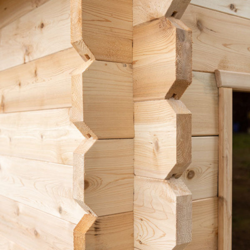 Canadian Timber Georgian Cedar Outdoor Cabin Sauna (3-4 Person) with Harvia 8kW Heater