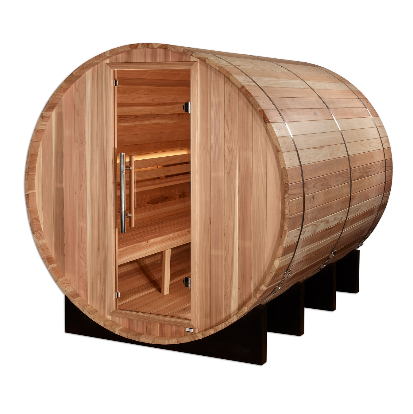 Klosters Cedar 6-Person Traditional Outdoor Barrel Sauna