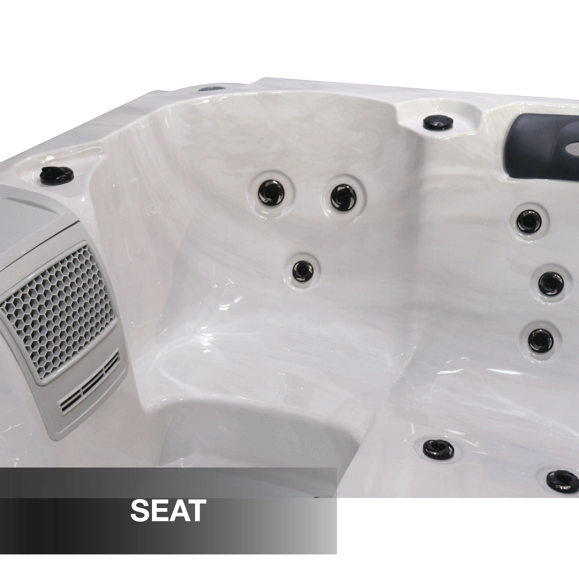 LYS4000 4-Person Plug & Play Hot Tub with Double Lounger