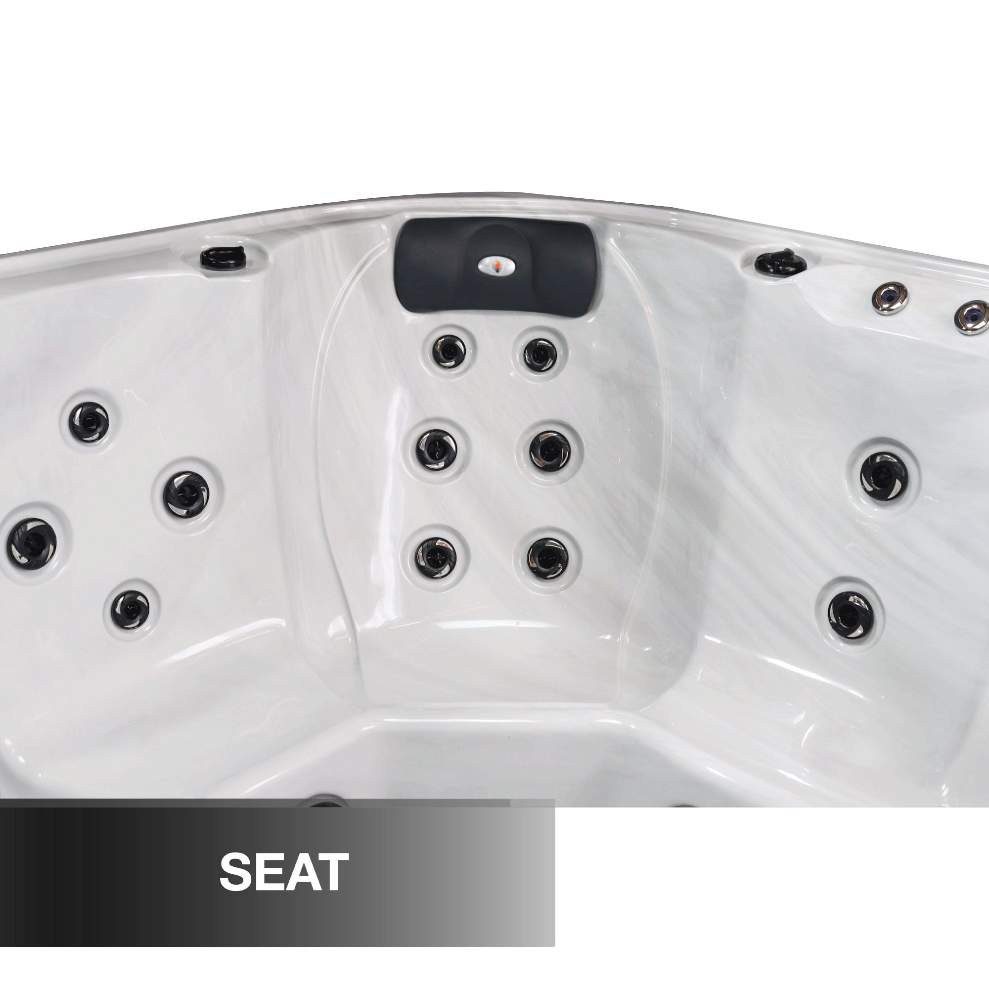 LYS5000 6-Person 34-Jet Hot Tub with Lounger