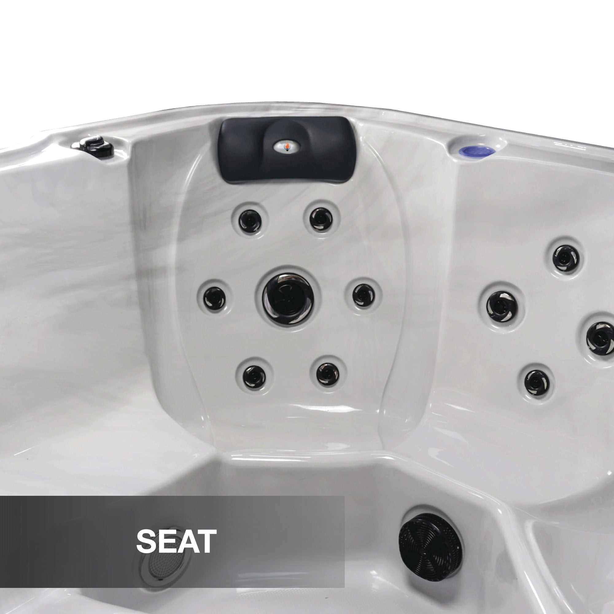 LYS5000 6-Person 34-Jet Hot Tub with Lounger