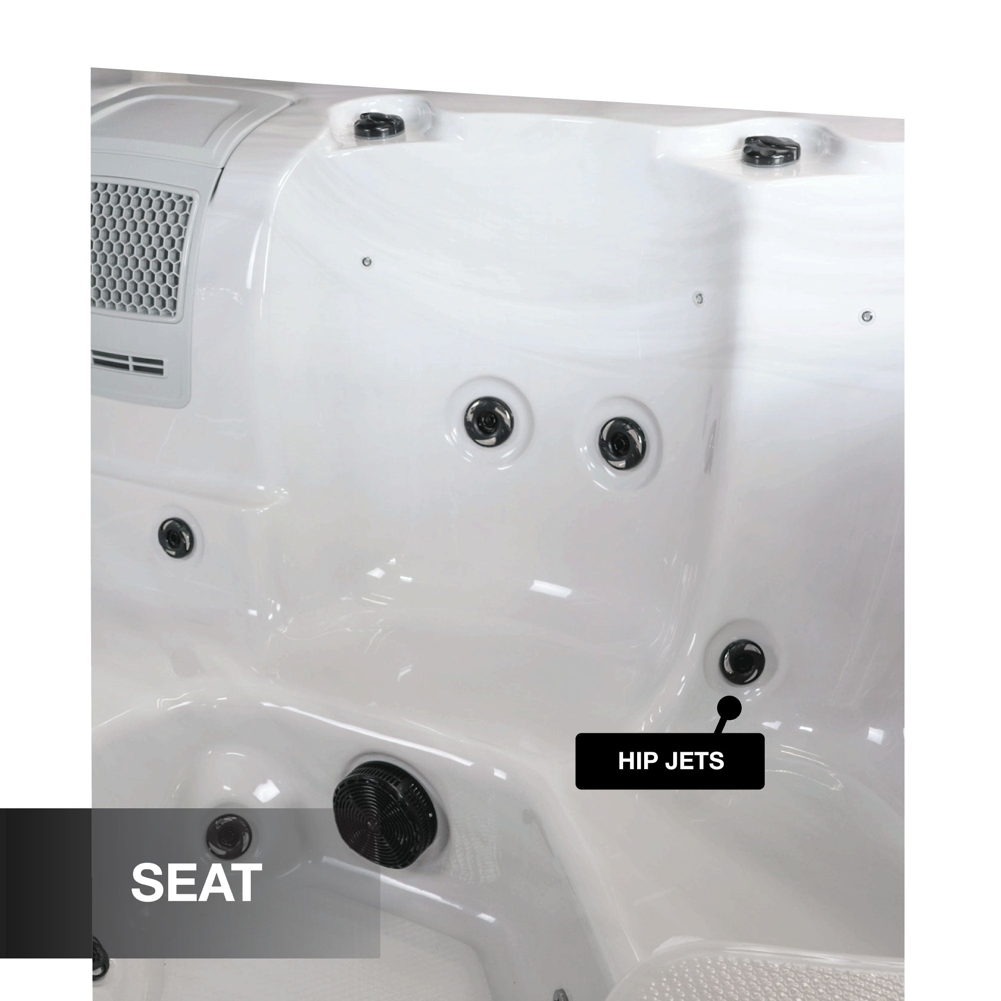LYS6000 6-Person 46-Jet Hot Tub with Lounger