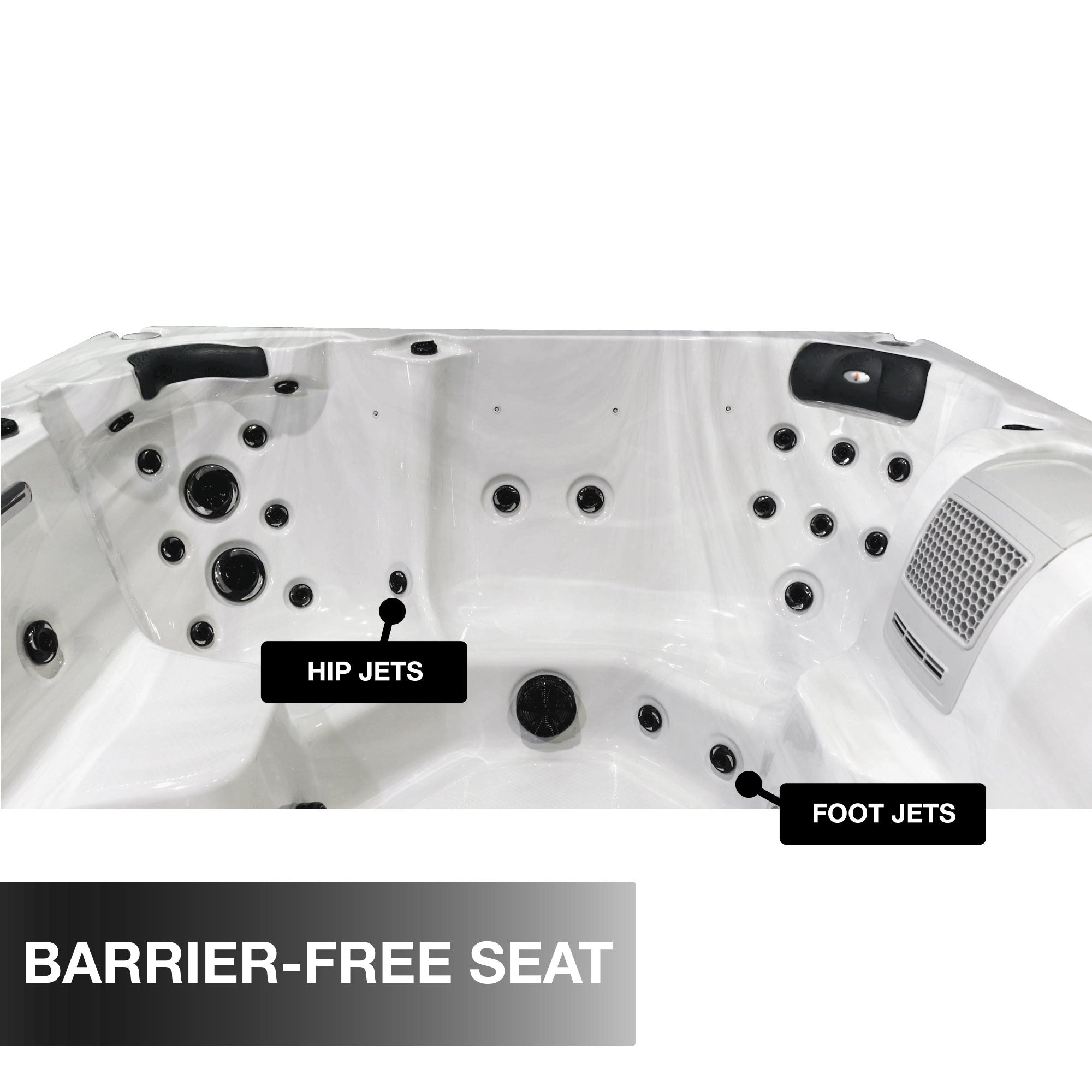 LYS7000 7-Person 46-Jet Hot Tub