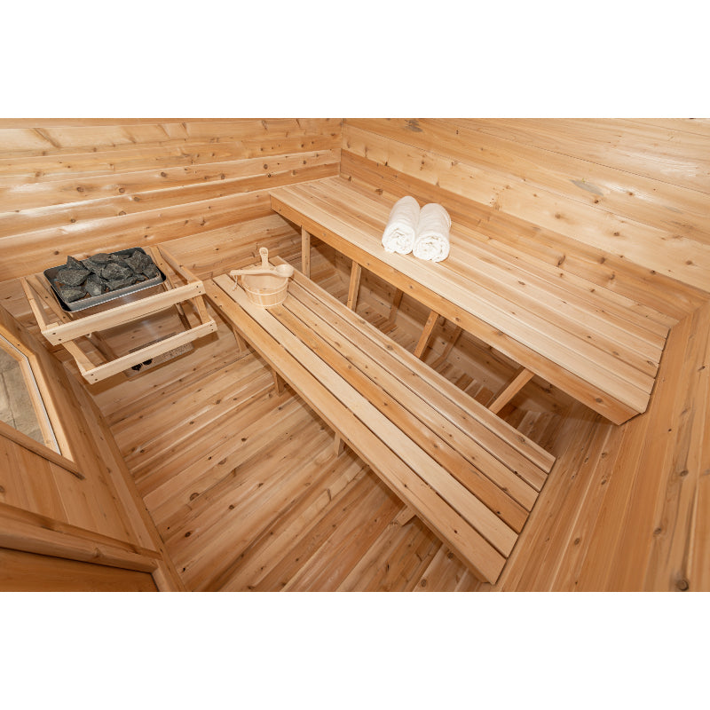 Canadian Timber Luna Cedar 2-3 Person Traditional Outdoor Sauna