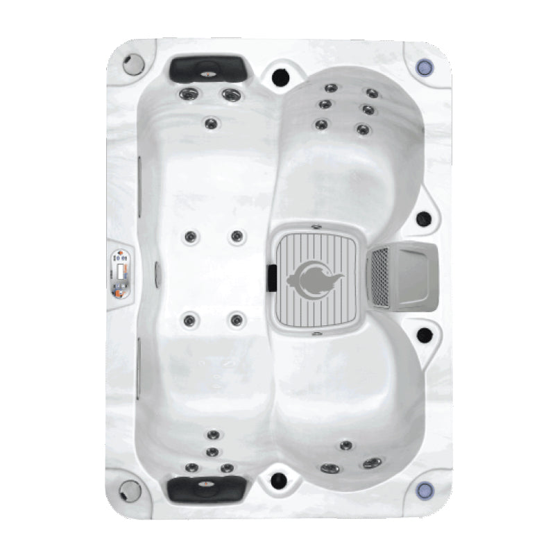 LYS4000 4-Person Plug & Play Hot Tub with Double Lounger