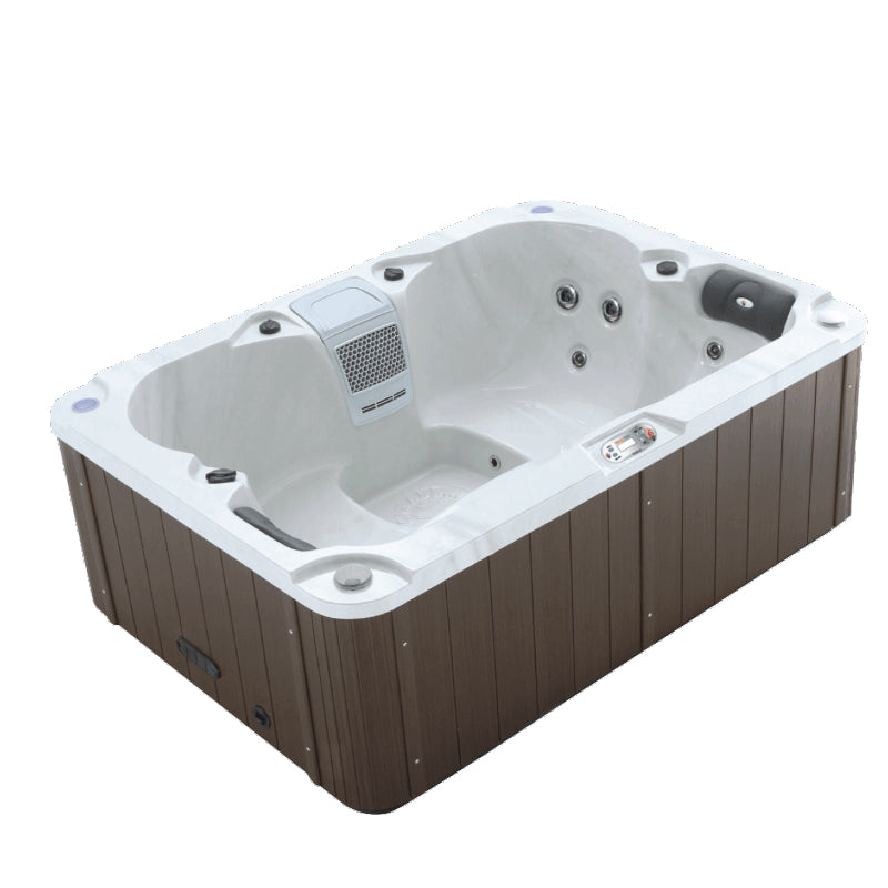 LYS4000 4-Person Plug & Play Hot Tub with Double Lounger
