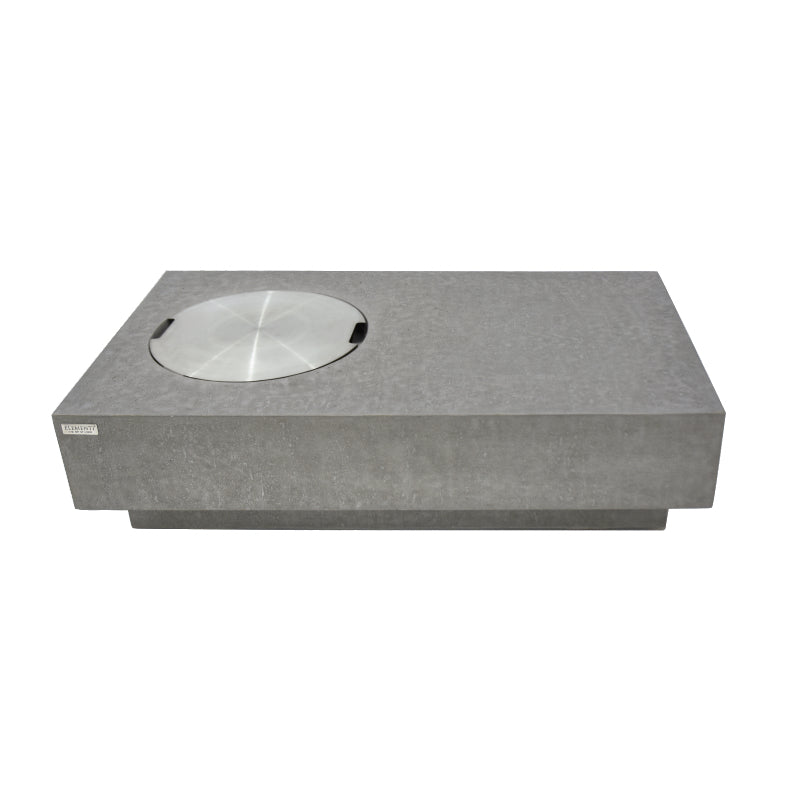 Metropolis Propane Fire Table in Light Gray