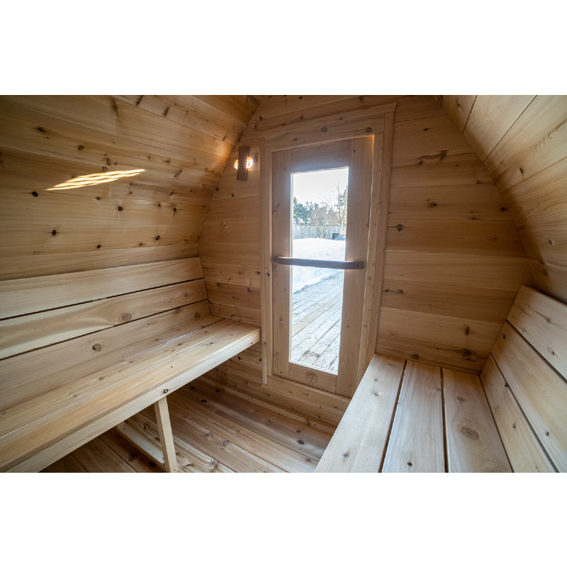 Canadian Timber MiniPOD Cedar 3-4 Person Traditional Outdoor Sauna