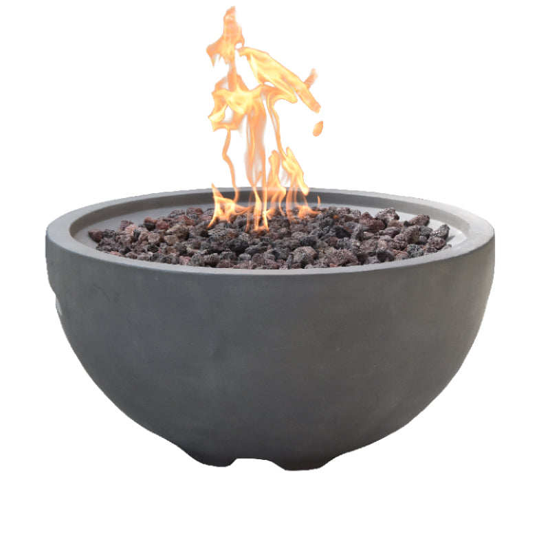 Nantucket Propane Fire Bowl in Light Gray