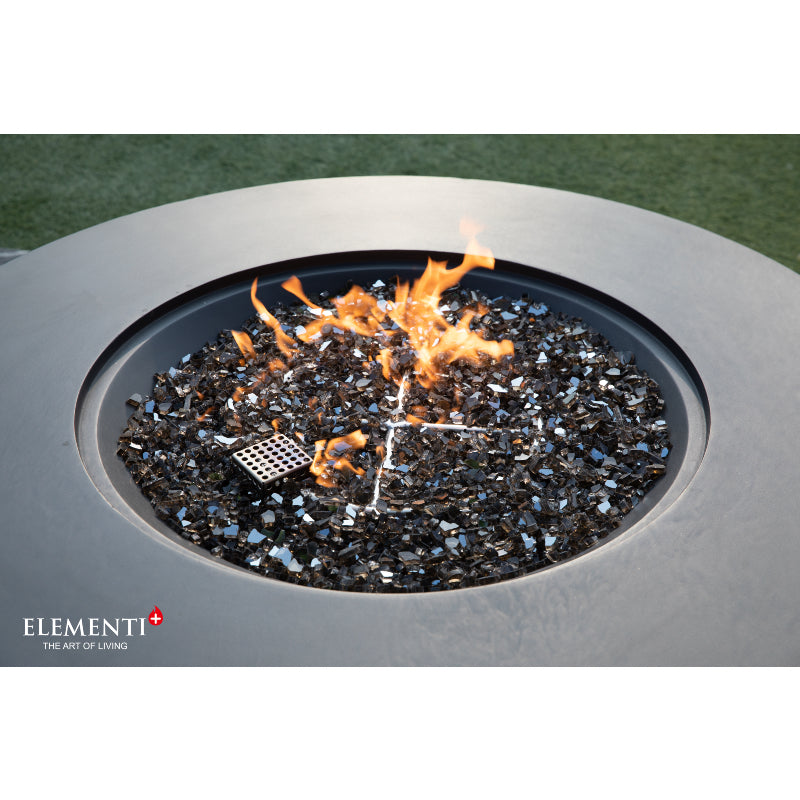 Nimes Propane Fire Table in Dark Gray