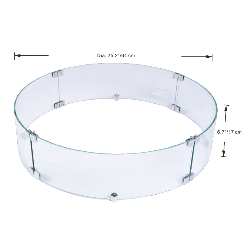 Wind Screen for Nimes Propane Fire Table