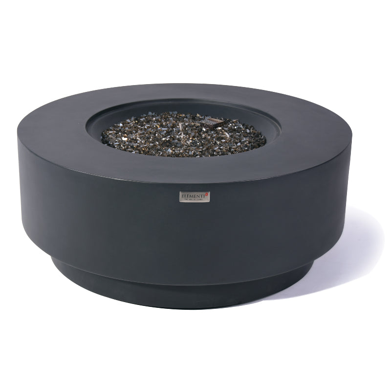 Nimes Propane Fire Table in Dark Gray