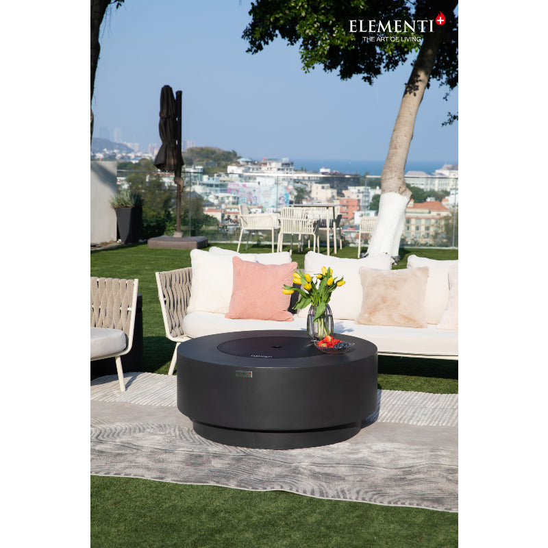 Nimes Propane Fire Table in Dark Gray