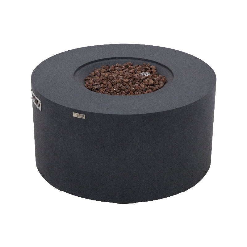 Pacaya Fire Table with Hidden Propane Tank in Dark Gray