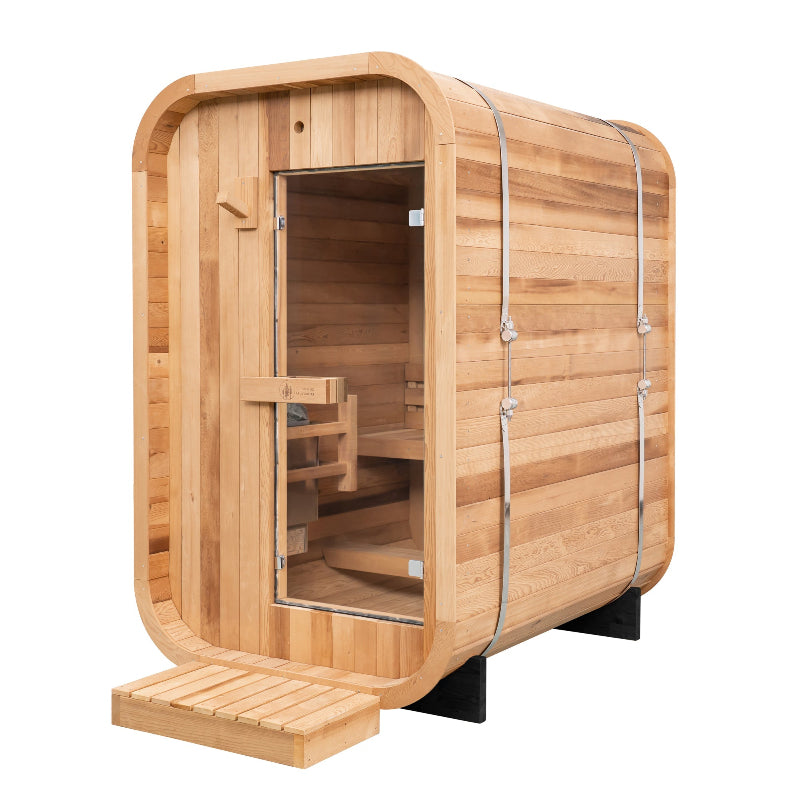 Duo Outdoor Sauna - 2 Person w/ Harvia KIP 8kW Heater