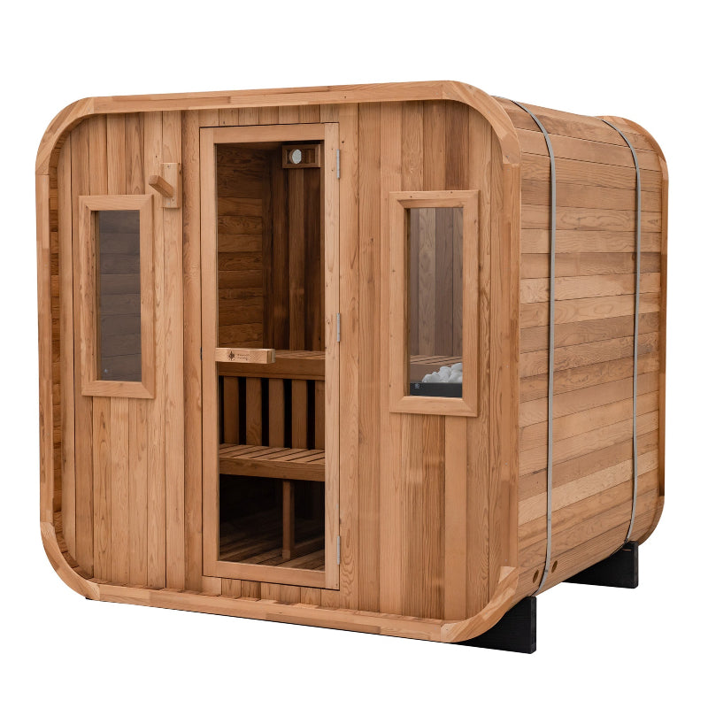 Summit Canadian Thermowood Outdoor Sauna (6-Person) with Harvia KIP 8kW Heater