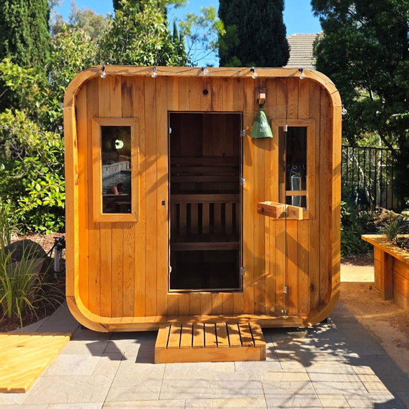Summit Canadian Thermowood Outdoor Sauna (6-Person) with Harvia KIP 8kW Heater