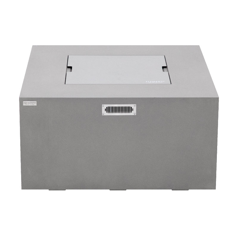 Stainless Steel Lid for Rocky Propane Fire Table in Light Gray