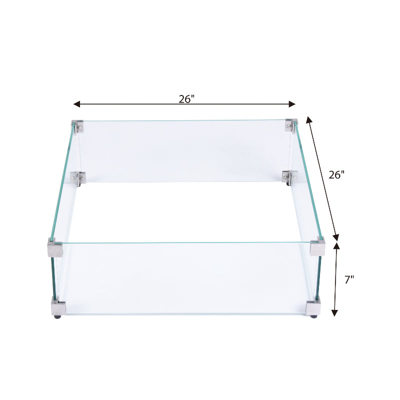 Wind Screen for Rocky Propane Fire Table