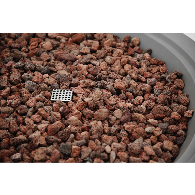 Rose Bowl Propane Fire Table in Light Gray