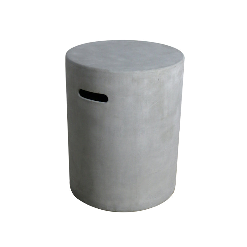 Round Propane Tank Cover in Light Gray
