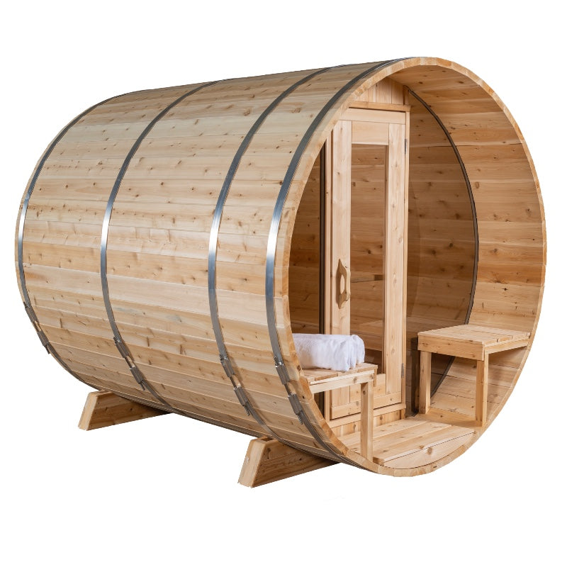 Canadian Timber Serenity MP Cedar 3-4 Person Traditional Outdoor Barrel Sauna