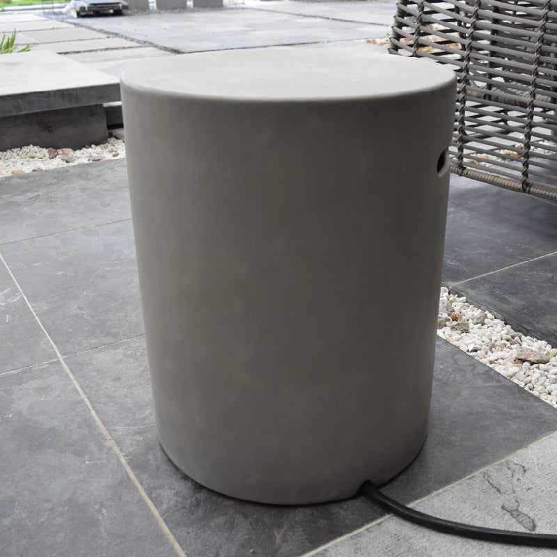 Round Propane Tank Cover in Light Gray