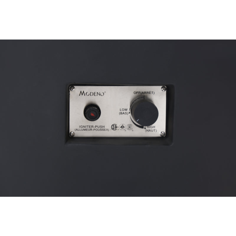 Venice Propane Fire Table in Dark Gray