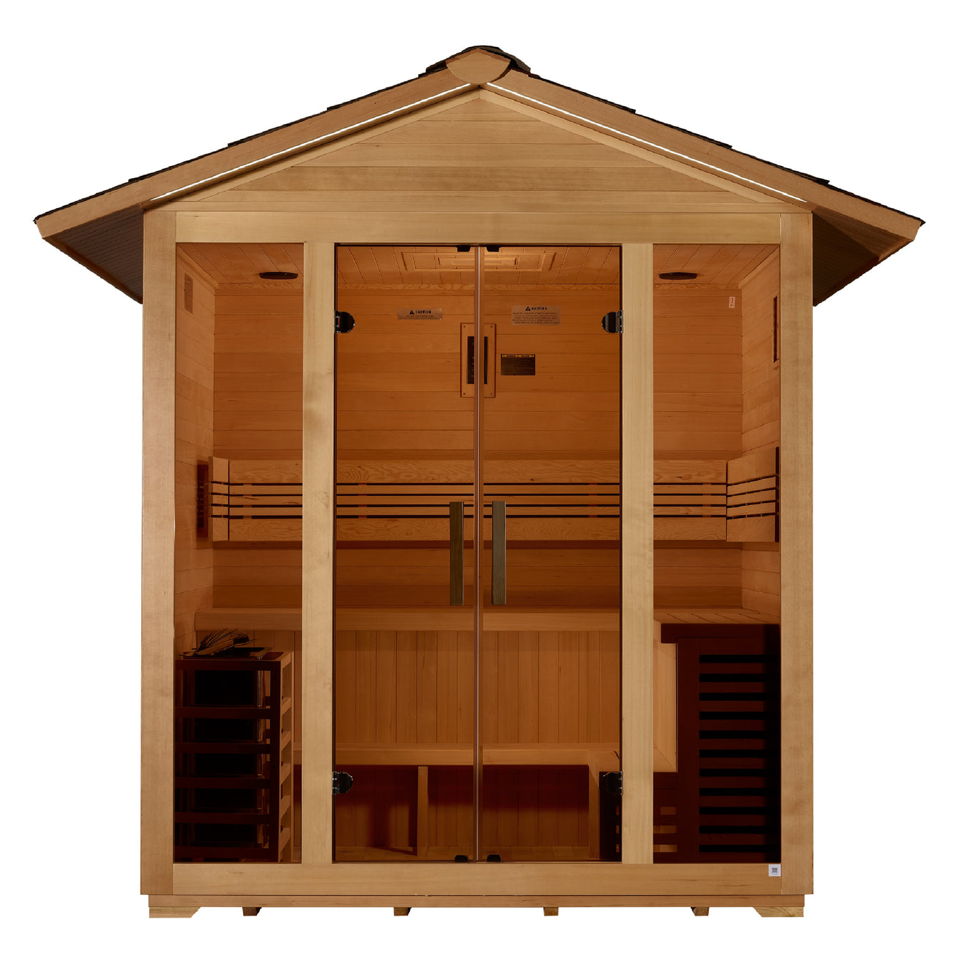 Vorarlberg Canadian Hemlock 5-Person Traditional Outdoor Classic Sauna